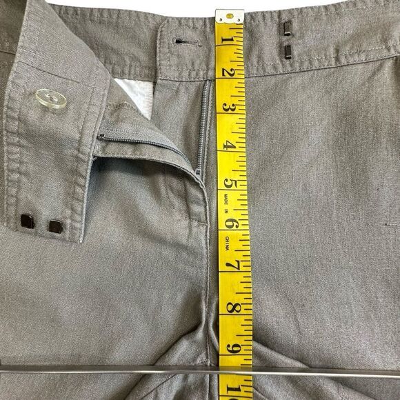 ANN TAYLOR Signature Linen/Cotton Taupe Gray Color Size 4 - Picture 9 of 12